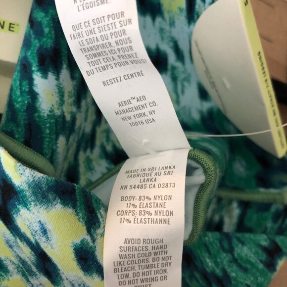 Offline By Aerie Real Me Xtra 7/8 Hi-Rise Legging Green/Blue Size S - Picture 5 of 5